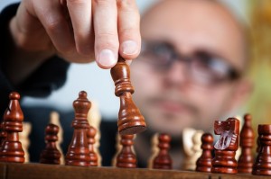  Schachspieler spielt Schach